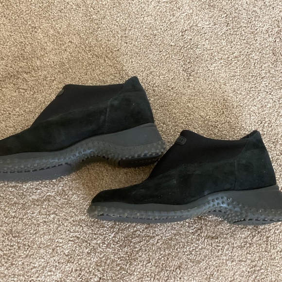 Vintage Bogner Square Toe Black Suede Ankle Boots Womens Size 7B - Picture 3 of 6